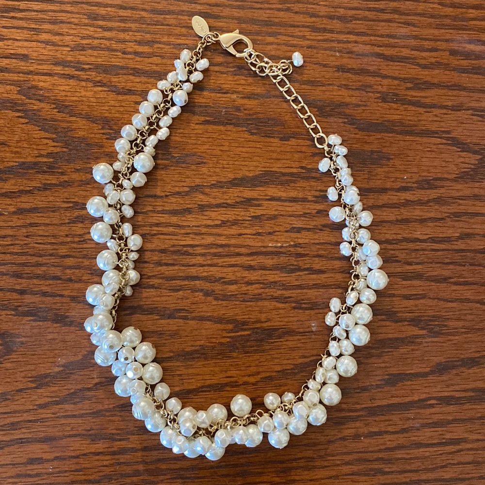 Lovely Chico’s pearl necklace.